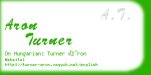 aron turner business card